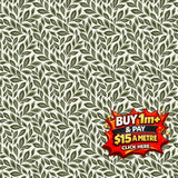 JUJU'S PETALS LEAVES CREAM - C16612-CREAM - 100% Cotton or $15 a metre Click Here