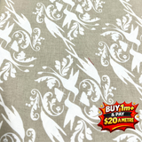 Jules Davis Brand Bird Garden Of Delights 100% Cotton Fabric WOF 110cm-112cm