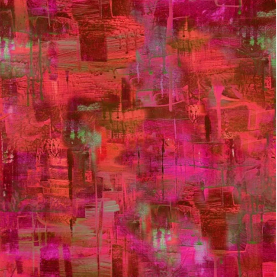 KK Fabric Red Ripples Wideback