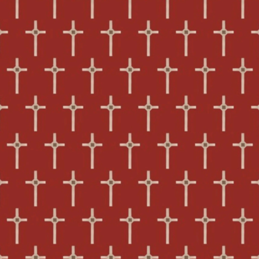 KK Fabrics Remembering Vietnam Fabric: Wartime Long Tan Cross