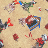 KK Fabrics, The Night Before Christmas, Festive Blue Heelers Allover.