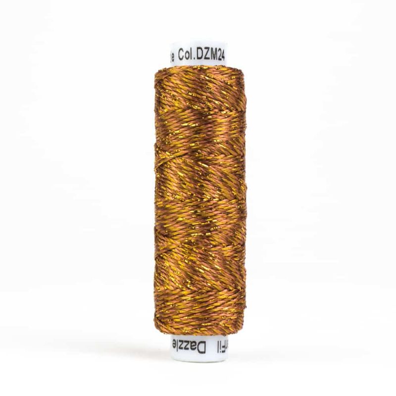 Thread - SNDazzle Rayon Metallic - 8Wt - DZM24 - Copper