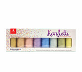 WonderFil Konfetti Packs – 50Wt Egyptian Cotton – 8 x 500m