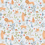TREE OF LIFE WOODLAND PASTELS - L01667370B - 100% LASENBY COTTON