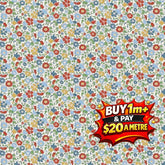 LONDON BOUQUET PALACE - L01667422C - 100% Cotton