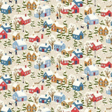 FESTIVE GREETINGS - FESTIVE VILLAGE - L01667430B - 100% LASENBY COTTON