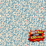 Liberty Lasenby CRAFT GARDEN- L01667455B - 100% Cotton Quilting Fabric Australia