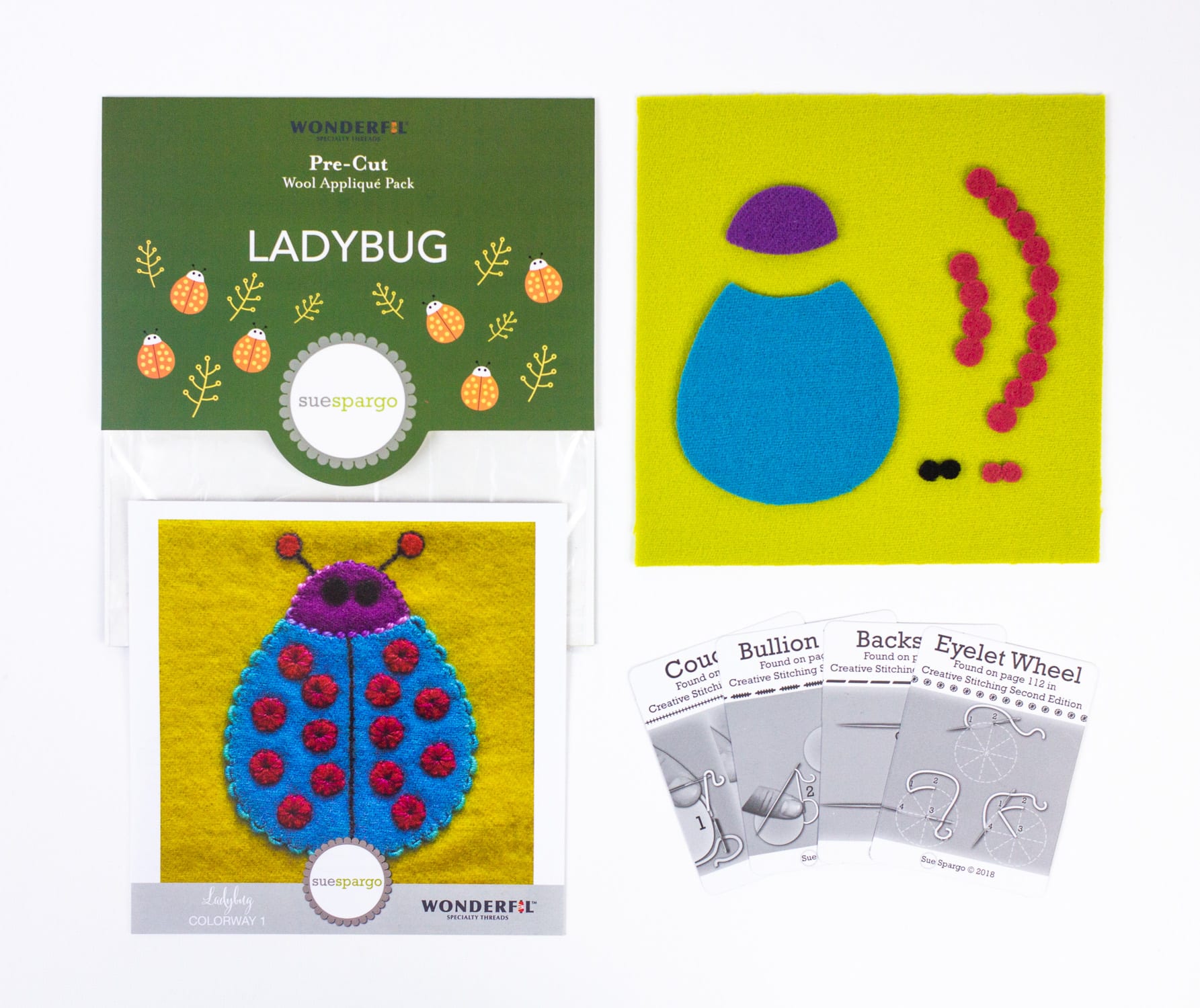 Sue Spargo Pre-Cut Wool Kits
