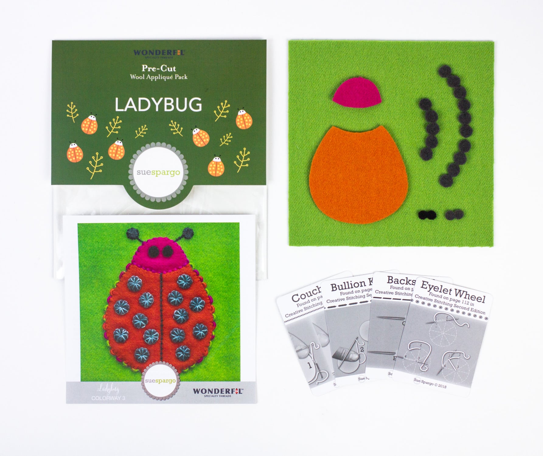Sue Spargo Pre-Cut Wool Kits