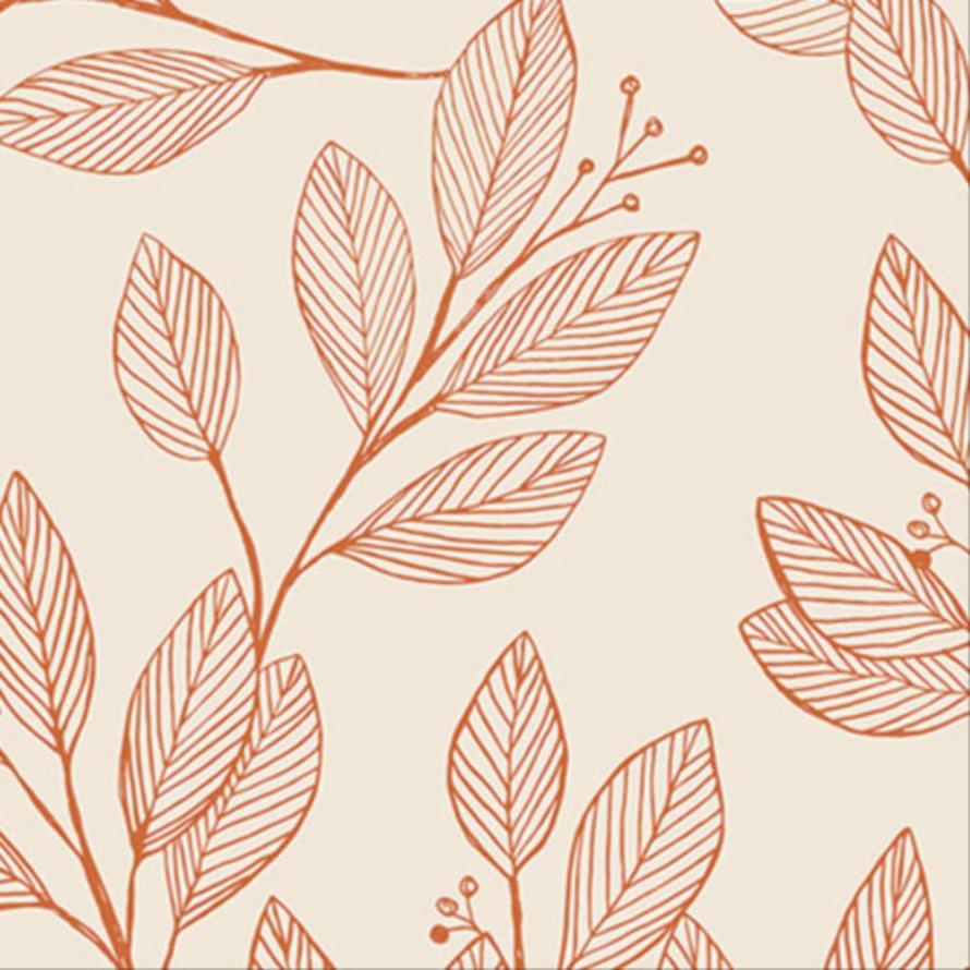 Laurel Wideback in Sienna Leaves 108" or 274cm Wideback