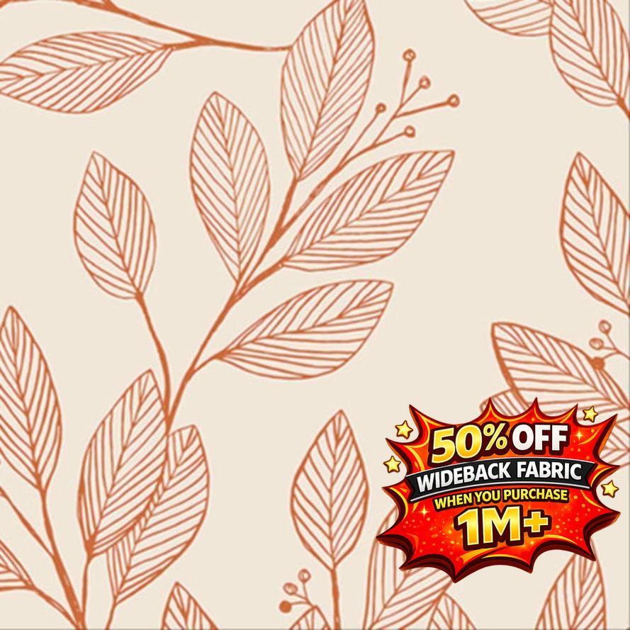 Laurel Wideback in Sienna Leaves 108" or 274cm Wideback