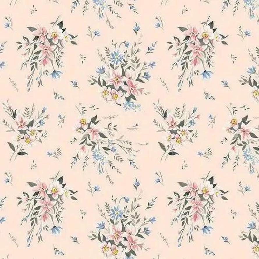 Liberty Winterbourne Bouquet Pink 100% Cotton Fabric WOF 110cm- 112cm