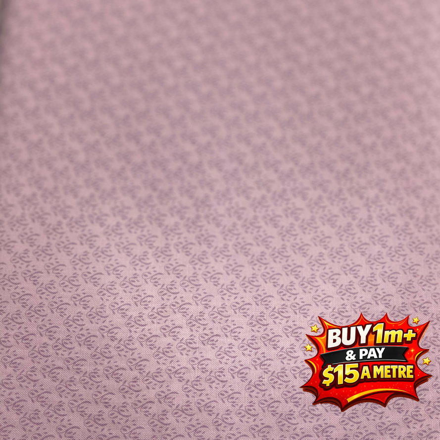 Little Trees Lilac Snow David Textiles 100% Cotton Fabric WOF 110cm-112cm