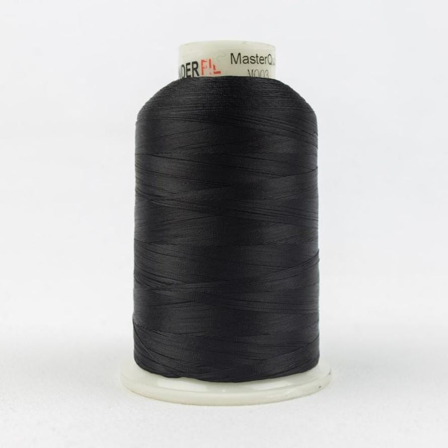 Thread - MasterQuilter Longarm Polyester - 40Wt - MQL03 - Black