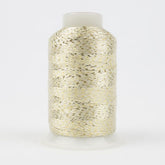 Thread - Spotlite Rayon Metallic - 40Wt - MT6215 - White/Gold - 1000m/1094yd