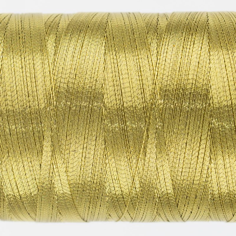 Thread - Spotlite Rayon Metallic - 40Wt - MT6602 - Light Gold - 1000m/1094yd