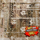 Madras 108" Quilt Backing - 4528AU - Tan/Cream Wideback