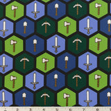 Minecraft Tools Axe Pickaxe Shovel Sword Cotton Fabric Springs Mojang Hexes