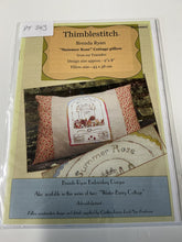 Summer Rose Cottage Pillow Stitchery Pattern