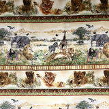 Plains of Africa 100% Cotton Fabric WOF 110cm- 112cm