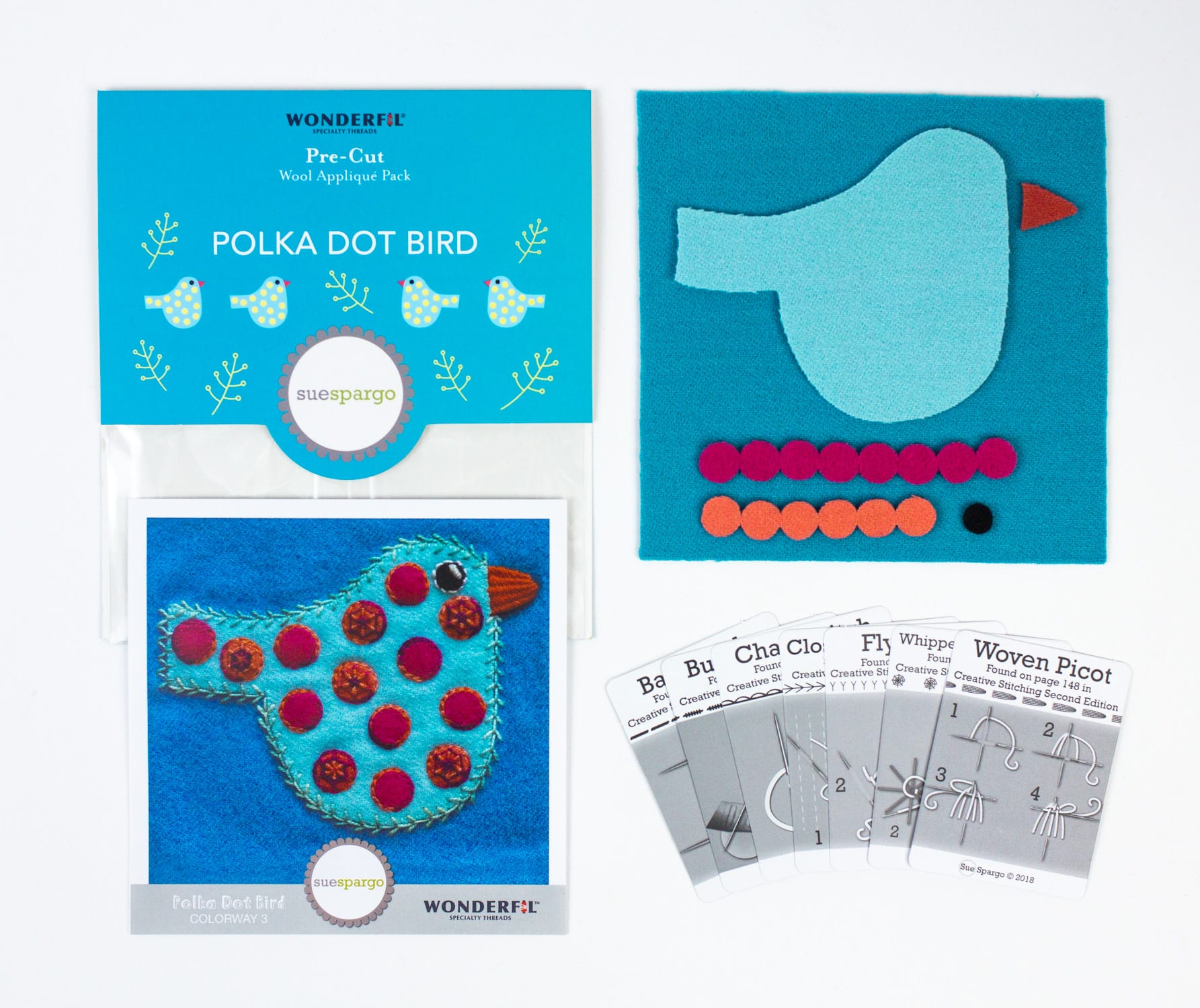 Sue Spargo Pre-Cut Wool Kits