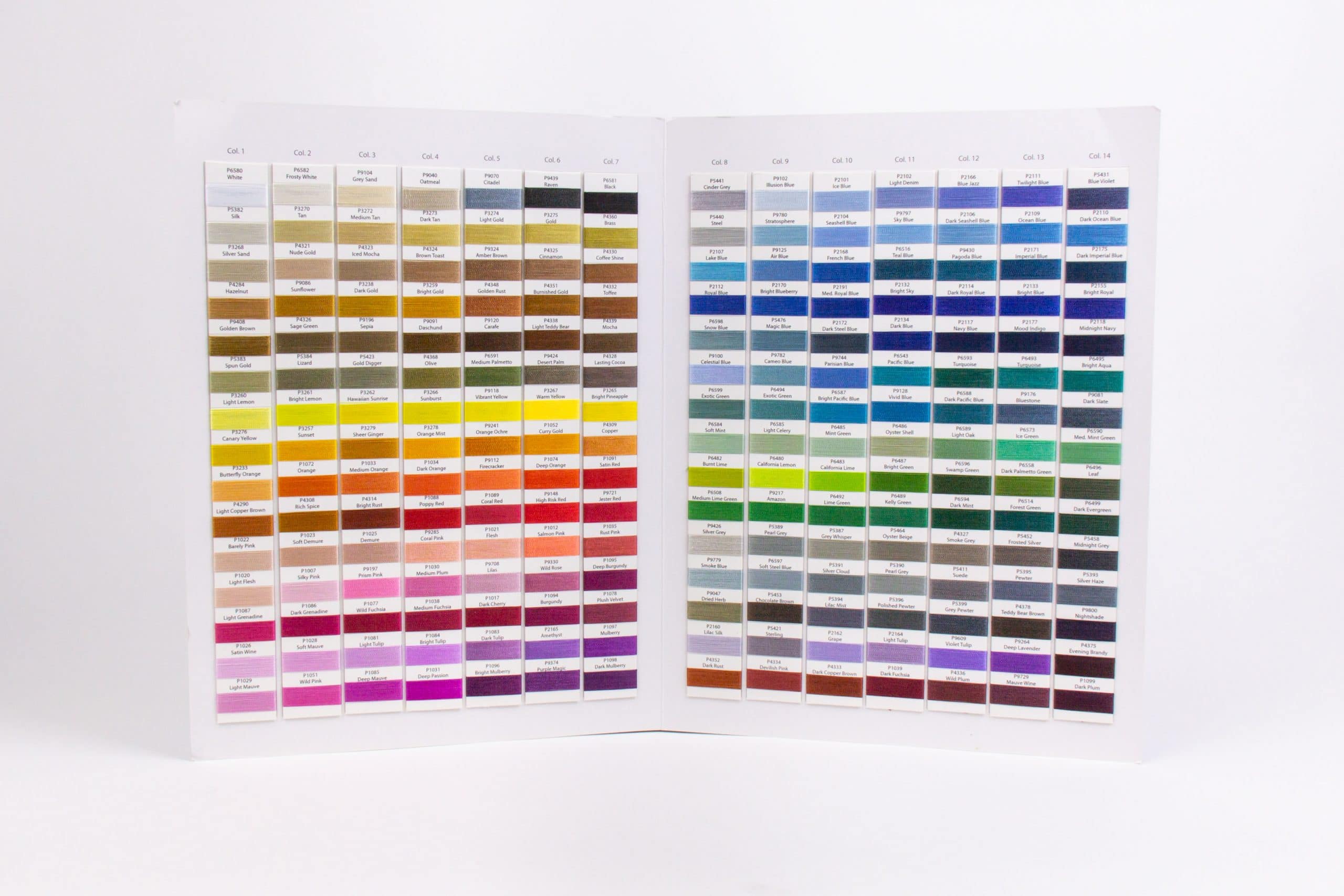 WonderFil Thread Colour Cards