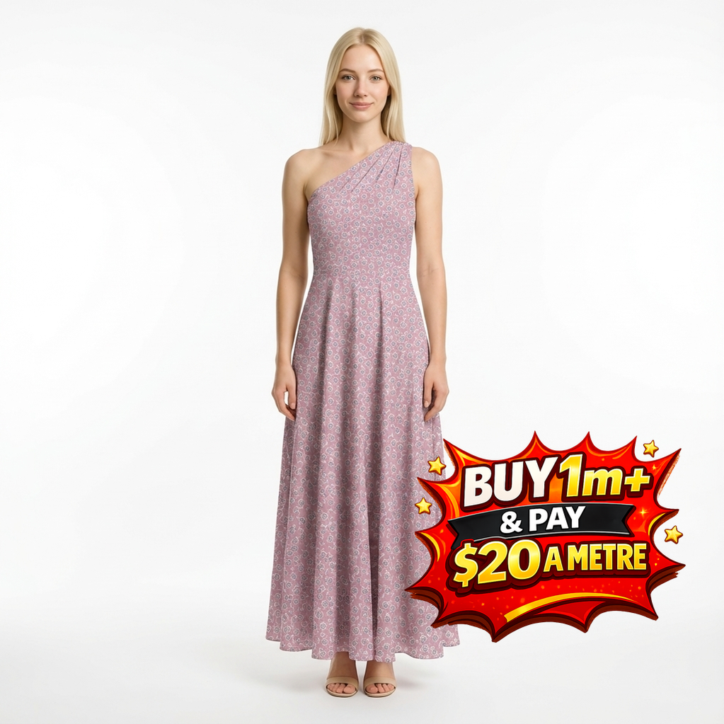 Prairie Taffy Wildflowers C12305-TAFFY1 00% Cotton Fabric WOF 110cm-112cm