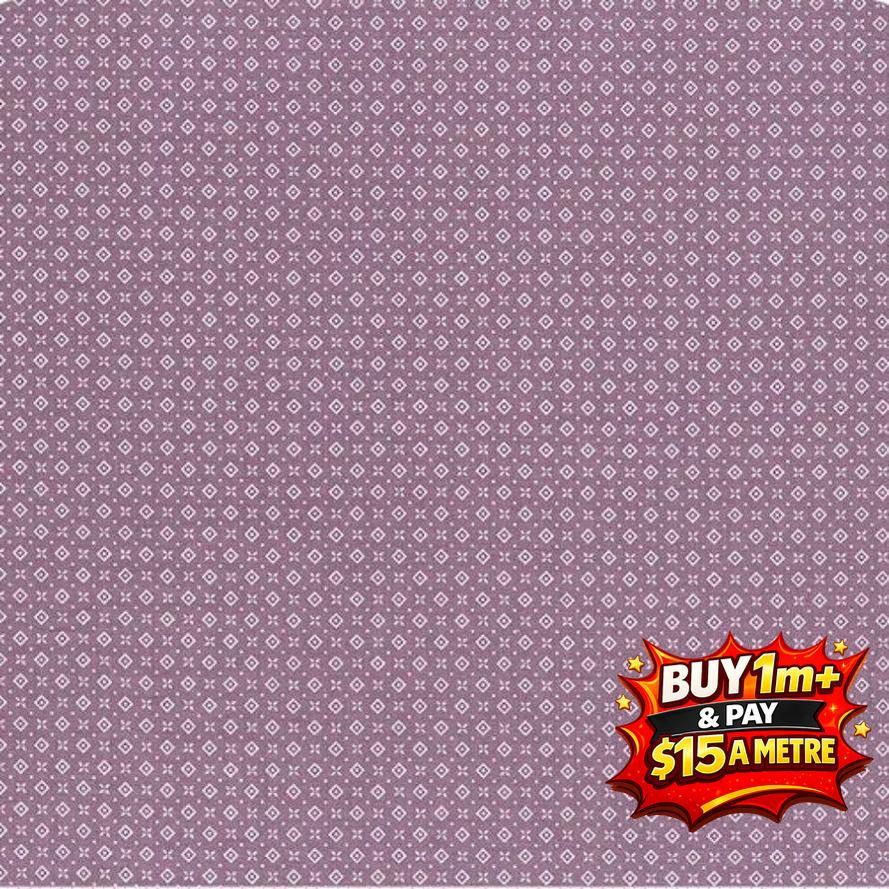 Prairie by Lori Holt, Bee Purple 100% Cotton Fabric WOF 110cm-112cm