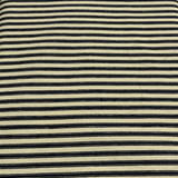 Black on Pale Yellow Linen/Cotton Blend WOF 110cm - 112cm