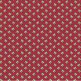 Rambling Rose A-1200-R Renee Nanneman red fabric with small cream and pink floral print.