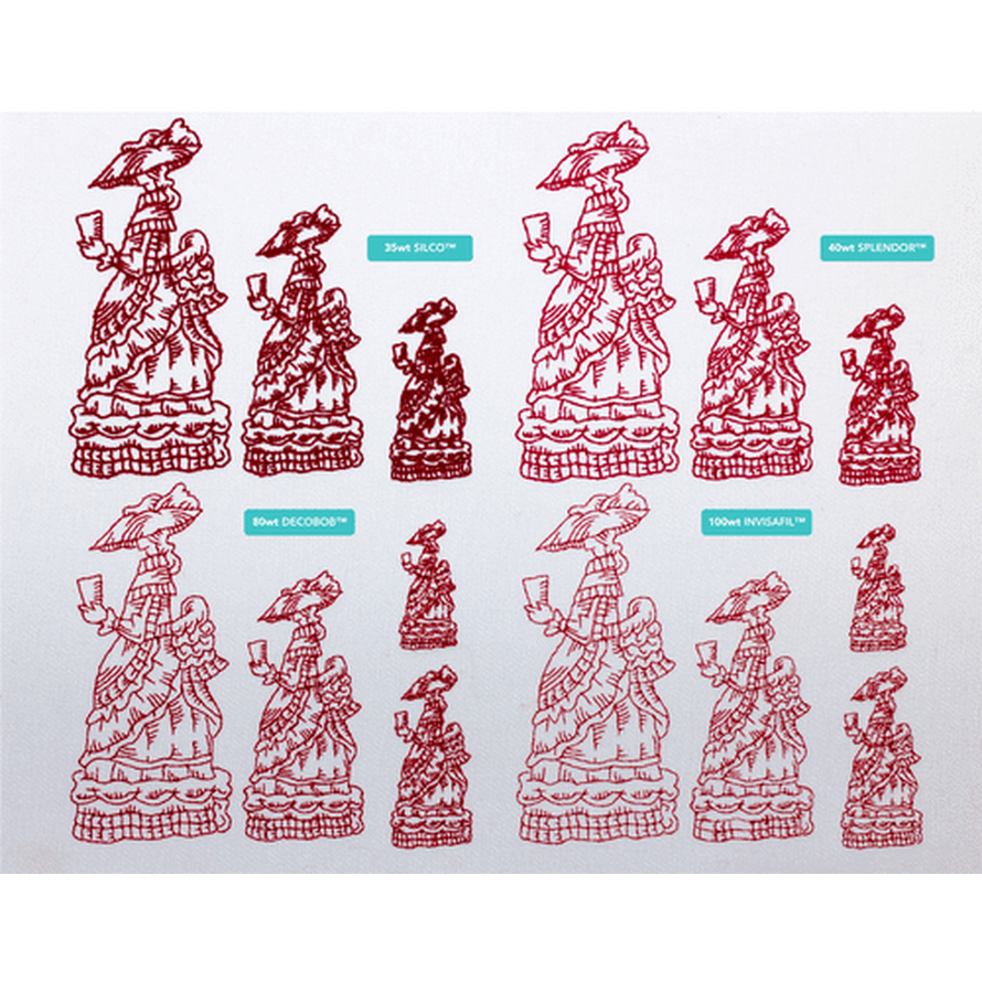 Thread - Invisafil Polyester - 100Wt - IF605 - Christmas Red