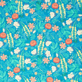 Robert Kaufman Faraway Florals - Floral Teal Blue RK22618403