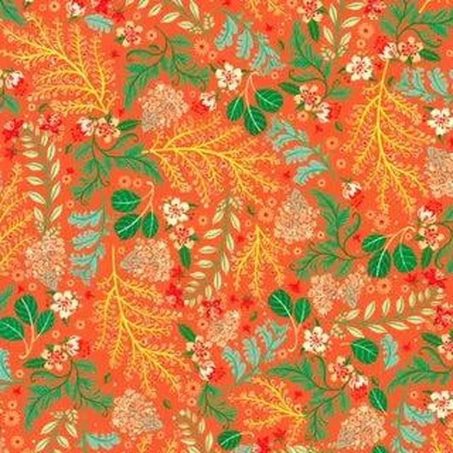 Robert Kaufman Faraway Florals - Tangerine RK22620147