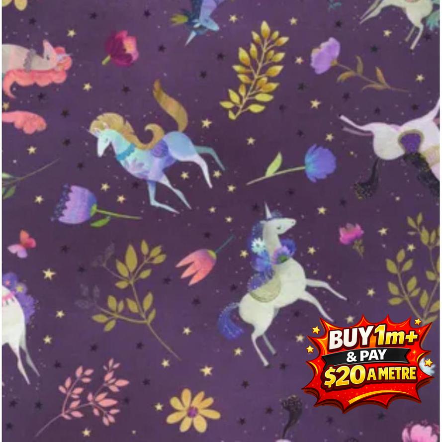 Robert Kaufman Unicorn Meadow RK2241723