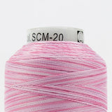 Thread - Lint-Free Cotton - Silco™ 35Wt - SCM20 - Light Pink/Pink - 700m/766yd