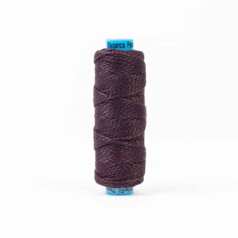 Thread - Egyptian Cotton - Sue Spargo Eleganza - SSEZ08 - Black Berry - 38.4m/42yd