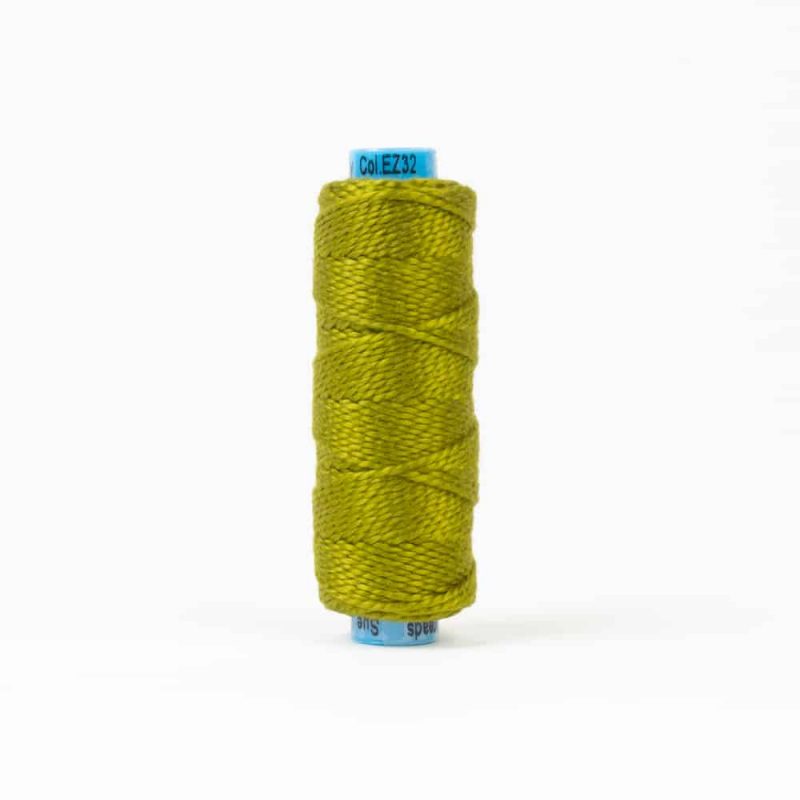 Thread - Egyptian Cotton - Sue Spargo Eleganza - SSEZ32 - Bristle Grass - 38.4m/42yd