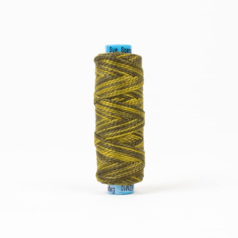 Thread - Egyptian Cotton - Sue Spargo Eleganza - SSEZM10 - Olive Pit - 38.4m/42yd