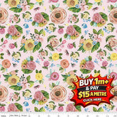 #SWEET SPRING CD15802-PINK 100% COTTON