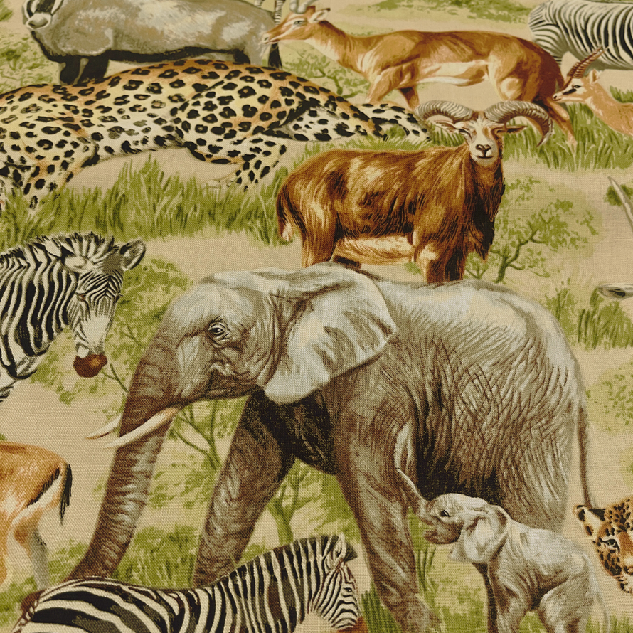 Safari Collection By Sara Morgan for Bluehiill Fabric Patt# 7478100% Cotton Fabric WOF 110cm-112cm
