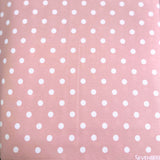 Sevenberry Fabric White Dots On Pink WOF 110-112cm