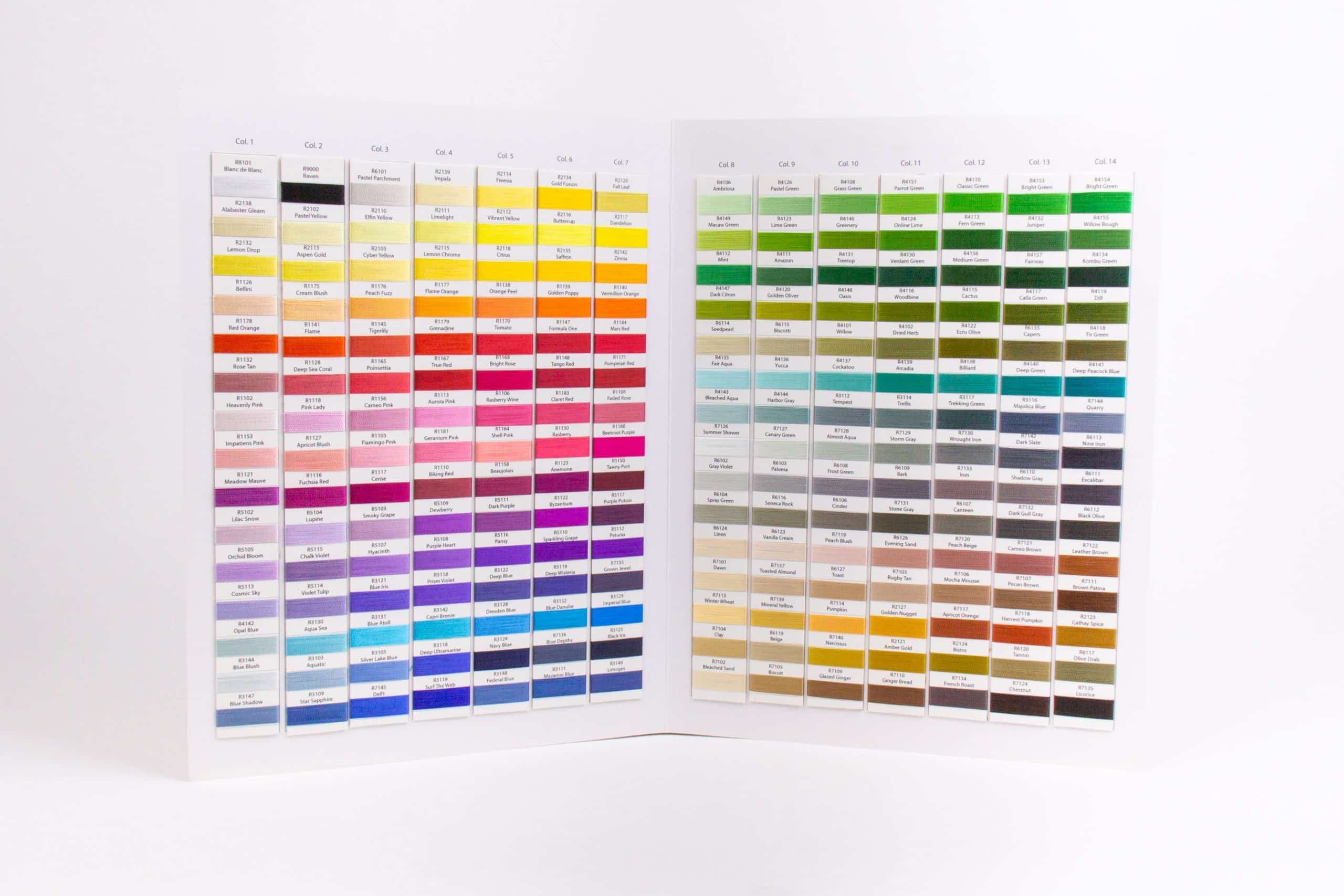 WonderFil Thread Colour Cards