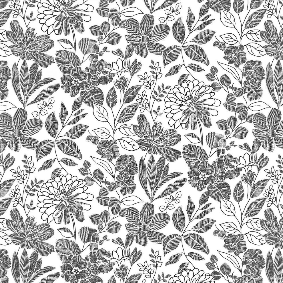 Studio E~Pen and Ink 118" or 274cm Wide Backing~Floral