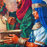 THREE KINGS RARE Extremely Gorgeous Fabric Panel Corbert Gauthier #42859D 35"x 44"