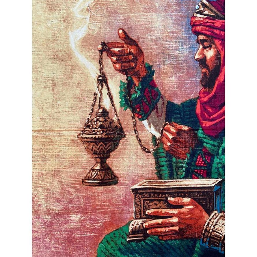 THREE KINGS RARE Extremely Gorgeous Fabric Panel Corbert Gauthier #42859D 35"x 44"