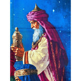 THREE KINGS RARE Extremely Gorgeous Fabric Panel Corbert Gauthier #42859D 35"x 44"