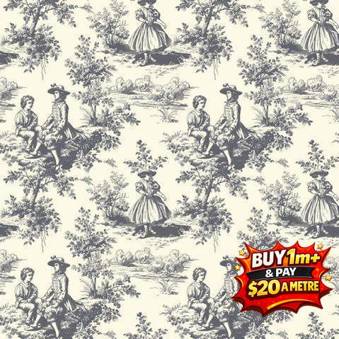 TOILE DE JOUY DV6623 100% COTTON