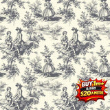 TOILE DE JOUY DV6623 100% COTTON