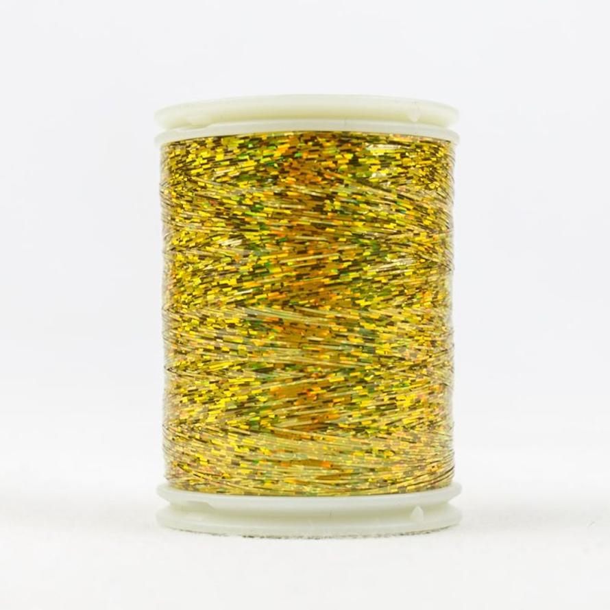 Thread - Hologram Slitted Metallic - HC8155 - Gold - 300m/328yd