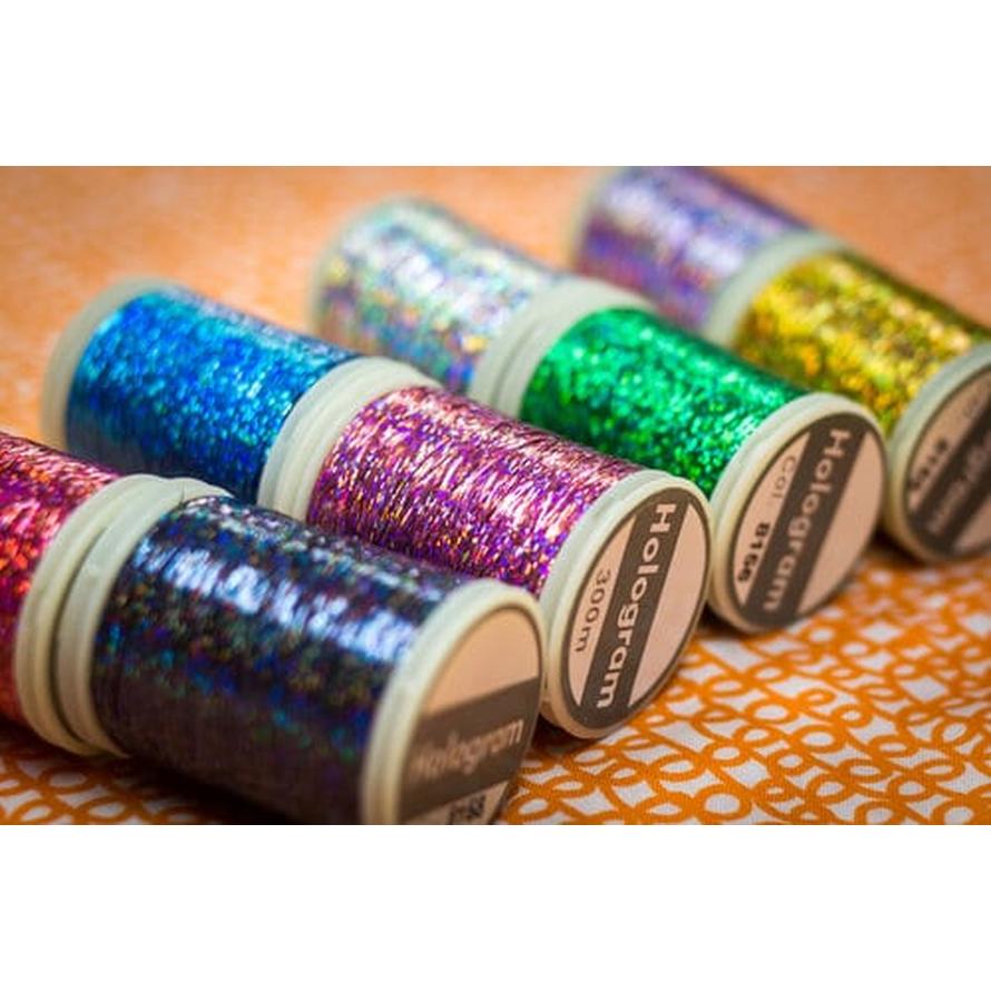 Thread - Hologram Slitted Metallic - HC8157 - Blue - 300m/328yd